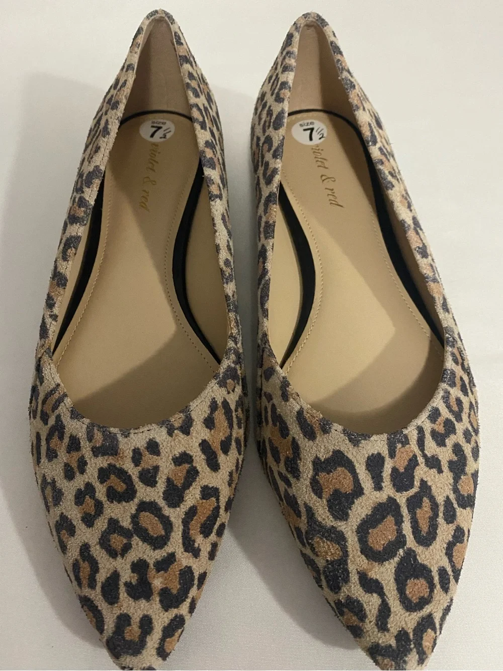 Women’s Cheetah Print Ballerina Flats Size 7.5 New